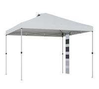 Outsunny Tonnelle de jardin 3 x 3 m pop up tente pliante protection UV50+ hauteur réglable 4 sacs de sable sac de transport Blanc