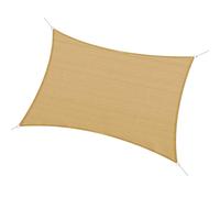 Outsunny Voile d'ombrage rectangulaire 3 x 4 m toile ombrage polyéthylène Haute densité résistant aux UV Coloris Sable