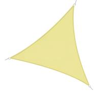 Outsunny Voile d'ombrage Triangulaire Grande Taille 6 x 6 x 6 m Polyester imperméabilisé Haute densité 160 g/m² Sable