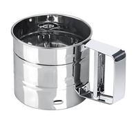 outtshop Tamis Cuisine, Tamis Farine Broyeur à Sucre en Poudre en Acier Inoxydable, Capacité de 250 g Tamiseur Farine, avec 4 Tiges d'agitation pour Farine, Sucre, Poudre d'épices