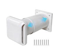 Ouverture de ventilation passive, kit d'admission d'air pour passage mural et mur - Kit de construction pour ventilation d'air d'alimentation - Convient pour grenier, atelier, cave, garage, buanderie
