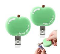 Ouvre-bière manuel - Lot de 2 ouvre-boîtes magnétiques et antidérapants - Pour canettes de soda et bouteilles de bière, pour yacht, camping, , pique-nique, adultes, hommes, femmes, petit ami