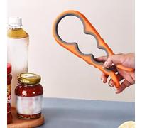 Ouvre-bocal antidérapant - Décapant en caoutchouc pour couvercles tenaces, gadget de cuisine pour personnes âgées et petites mains, orange