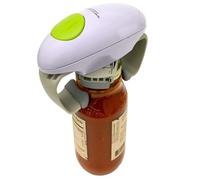 Ouvre-bocal électrique binaural automatique One Touch sans effort pour ouvrir les bocaux tenaces scellés en usine, pas de torsion, de tiraillement, de douleur, puissant pour les aides de cuisine, la