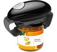 Ouvre bocal électrique gadget de cuisine solide et robuste pour bocaux scellés ouvre bocal automatique mains Noir