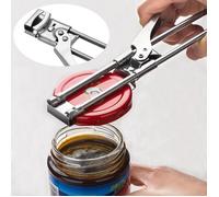 Ouvre-bocal multifonction - JF-ENG - Modèle réglable - Acier inoxydable - Ouvre-boîte & ouvre-bouteille - Poignée ergonomique