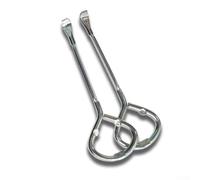 Ouvre-bocal multifonction robuste pour mains faibles, arthrite, personnes âgées - Bouteille 6 en 1 avec anneau de retrait de couvercle, gadget de cuisine argenté 11,2 cm (2 pièces)