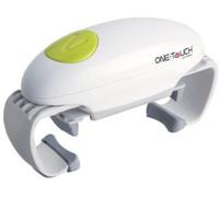 Stab Ouvre-bocal électrique ONE TOUCH KC12, mains-libres, bouton unique pour seniors/arthrite blanc