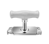 Ouvre-bocal pour mains arthritiques, décapsuleur rétractable multifonction en acier inoxydable avec poignée, 10,2 x 4,1 x 6,7 cm, ouvre-couvercle manuel sans effort, pour les personnes âgées et les