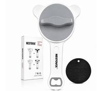 Ouvre-bocal pour mains faibles | Ouvre-couvercle réglable 4 en 1 pour | Poignée ergonomique, en acier inoxydable, coussinet antidérapant, bocaux à sauce, bouchons, pochettes