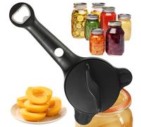 Ouvre-bocal pour personnes âgées | Ouvre-couvercle 4 en 1 pour bocaux, ouvre-boîte multifonctionnel, pour pique-nique, cuisine, camping, bar, appartement, dortoir d'étudiant, restaurant