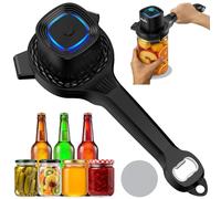 Ouvre-Boîte électrique, Ouvre-Boîte de Conserve Automatique à Une Touche, Rechargeable Ouvre-Bocal électrique, Ustensile de Cuisine pour Seniors, Arthrite & Faiblesse des Mains (Noir)