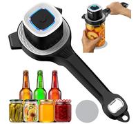 Ouvre-Boîte électrique, Ouvre-Boîte de Conserve Automatique à Une Touche, Rechargeable Ouvre-Bocal électrique, Ustensile de Cuisine pour Seniors, Arthrite & Faiblesse des Mains (Blanc)