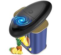 Ouvre-boîte électrique, sans bords tranchants, automatique One Touch pour toutes les tailles de boîtes de conserve, pour l'arthrite et les mains faibles, extérieur/famille, noir
