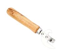 Ouvre-boîte en acier inoxydable - Outil d'ouverture de bouteilles avec poignée en bois - Ouvre-boîte non électrique - Pour maison, restaurant, camping, pique-nique, cuisine, appartement, limonade