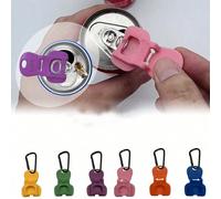 Ouvre-boîte en plastique pour canettes de soda, ouvre-boîte hermétique anti-poussière, un ouvre-bouteille simple et compact avec fonction d'étanchéité anti-poussière. Peut être utilisé comme porte-clé
