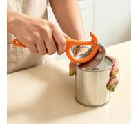 Ouvre-boîte manuel en plastique | Gadgets de cuisine de camping, fonctionne pour plusieurs types de conteneurs, taille compacte avec crochet pratique et prise