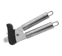 Fackelmann 40446 Ouvre boîte manuel, ouvre-boîte, ouvre conserve, ustensile de cuisine, Acier inoxydable, Argent, 20,5 x 5,5 cm
