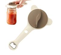 Ouvre-boîte manuel - Outil de cuisine facile à tourner avec long manche - Outil de bouteille en verre - Décapsuleur ergonomique portable pour la maison, l'appartement, le camping, le pique-nique