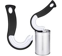 Ouvre-Boîte - Manuel - Plastique et Caoutchouc - Noir et Blanc - 2 pièces