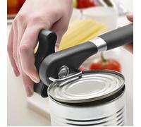 Ouvre-boîte Professionnel Ouvre-bouteille Manuel en Acier Décapsuleur Facile à Ouvrir Les Boîtes de Conserve avec Bouton Rotatif