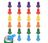 Ouvre-Boîtes Manuel | 24 Protecteurs de Boîtes | Accessoires de Cuisine Colorés pour Boissons - Idéal Personnes Âgées Voyage Camping Pique-Nique Plage Maison Fêtes Étudiants