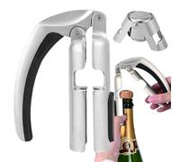 Ouvre-bouchon de vin, ouvre-bouteille de vin - Tire-bouchon à champagne - Ouvre-champagne, extracteur de liège avec poignée confortable, ouvre-bouteille de champagne pour usage domestique ou barman