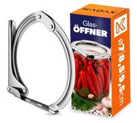 Ouvre-bouchon KADAX pour bocaux avec couvercle en verre et joint en caoutchouc, ouvre-couvercle en verre pour couvercles de diamètre 7 à 9,5 cm, ouvre-couvercle pour bocaux, ouvre-couvercle pour conse