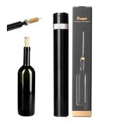 Ouvre-bouteille 2 en 1 avec pompe à vide, tire-bouchon à air comprimé pour bouteilles de vin, ouvre-bouteille réutilisable pour la maison, le restaurant et les voyages (10 x 24 cm)