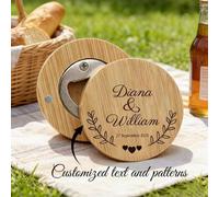 Ouvre-bouteille aimant de réfrigérateur personnalisé, ouvre-bouteille magnétique, ouvre-bouteille en bois personnalisable, ouvre-bouteille en bambou et en bois, ouvre-bouteille magnétique portable, ou