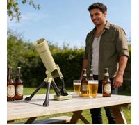 Ouvre-Bouteille Bière Tactique avec Lanceur de Bouchon, Modèles 42cm et 30cm, (Vert Clair (42cm))