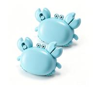 Ouvre-Bouteille Crabe Aimanté 4 en 1 avec Petits Ciseaux Pliants et Lame d'Ouverture Carton, Figurine Décapsuleur Magnétique pour Réfrigérateur - Gadget Cuisine Bar Camping Cadeau (2, Bleu)