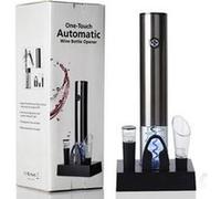 Ouvre-bouteille de vin noir ensemble électrique usb avec base de chargement automatique à un bouton tactile tire-bouchon Noir G