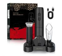 Ouvre-bouteille électrique, ensemble C, noir, rechargeable