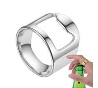 Ouvre-bouteille en anneau, anneau d'ouvre-bar Poli élégant | Bague de barman en acier titane Outil de boîte de nuit, accessoires de cuisine, barmen, Bar, fêtes, maison, en Argent 11
