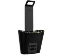 Ouvre-bouteille Johnny Catch Cup Zwart - En acier inoxydable, avec bac de récupération - Peut contenir jusqu'à 60 capsules - Ouvre-bouteille pour bière - Ouvre-bouteille mural, montage sans vis
