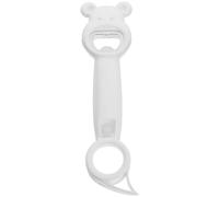 Ouvre-bouteille Multifonction en ABS et Fer pour Bouchons | Outil Compact Blanc, Prise Stable Aide Torsion, pour Bar, Camping et Voyages en Rv