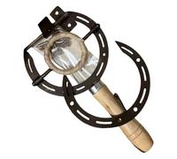 Ouvre-bouteille mural en métal de 20 cm | Tire-bouchon rétro en forme de fer à cheval robuste, outil de bar de style industriel pour maison, garage, cave, pendaison de crémaillère