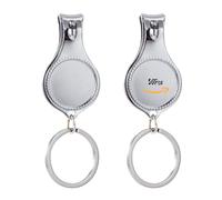 Ouvre-bouteille personnalisé avec coupe-ongles et porte-clés - Porte-bonheur personnalisé avec logo/photo/texte, cartes de remerciement et sacs en organza - Mariage, anniversaire, fête prénatale
