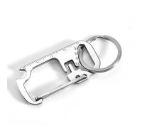 Ouvre-bouteille porte-clés multifonctionnel M3/M4/M5/M6 Argent