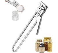 Ouvre-bouteille rotatif - Acier inoxydable - Pour personnes âgées - Conception ergonomique - Pour pots de confiture et couvercles à vis