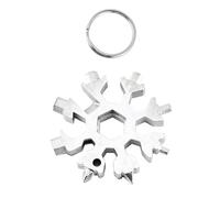 Ouvre-Bouteille Tournevis Outil À Main Trousseau En Acier Inoxydable Flocon De Neige Argent