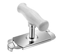Ouvre-couvercle et ouvre-bocal en acier inoxydable, ouvre-boîte à vis réglable avec poignée antidérapante, ouvre-bouteille manuel pour mains faibles et personnes âgées