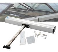 Ouvre-fenêtre électrique - Actionneur à chaîne automatique - Ventilation sans effort - Double chaîne métallique - Course de 300 à 1000 mm - Argent