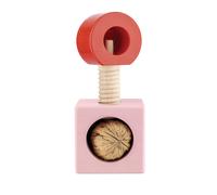 Alessi Casse-noix Twergi ES20 – bois de hêtre, finition laquée brillante – Rose/Rouge