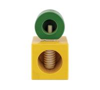 Alessi – Casse-noisette Twergi ES20 – Bois de hêtre, finition laquée, jaune – 6x6x11 cm