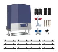 Ouvre-portail coulissant automatique de 1 224,7 kg avec moteur de portail électrique de 550 W pour portails coulissants d'allée lourde avec 2 télécommandes, capteur infrarouge et porte-engrenages en
