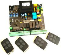 Ouvre-Porte Battant Automatique Unité De Commande De Moteur à Courant Alternatif Contrôleur PCB Carte De Circuit Imprimé Carte électronique pour Allée pour Portails Battants, Nero, Board 4 remotes