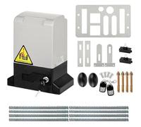 Ouvre-Porte Coulissant 600 kg, Ouvre Portail Automatique avec 2 Télécommandes, Télécommande 30 m, Porte Coulissante 280W