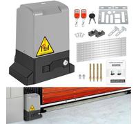 Ouvre-porte coulissant électrique 370W - Système d'ouverture automatique pour portails de garage, compatible avec les portails coulissants, capacité maximale : 800 kg